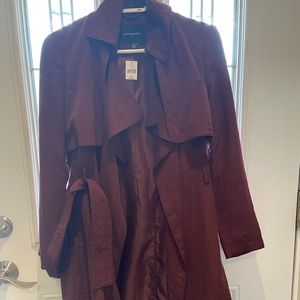 Banana Republic Trench in Burgundy